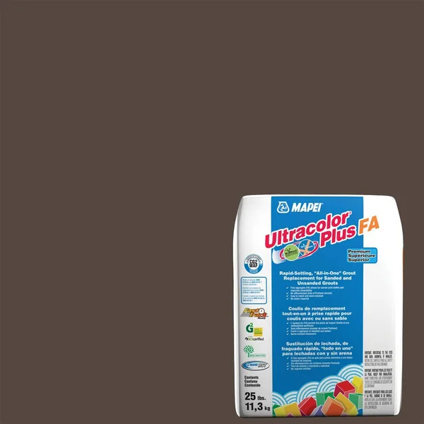 Mapei Ultracolor Plus Fa 25-lb Chocolate All-in-One Sanded Grout in Brown, 6BU000711