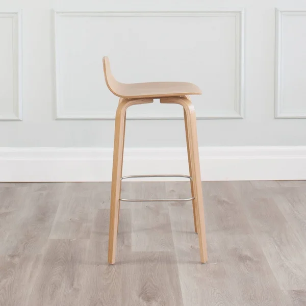 MOS Elsa Modern Wooden Counter Stool - White - Counter Height