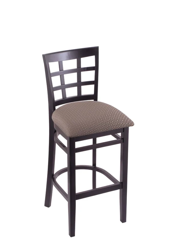 Holland Bar Stool 3130 30x22 Stool with Black Finish - Axis Truffle Seat