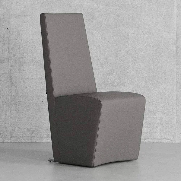 Zuri Furniture Boston High Back Modern Dining Chair - Dark Grey