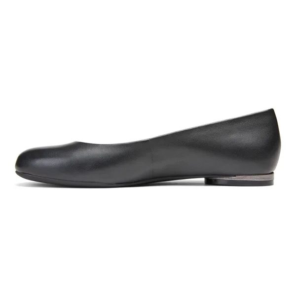 Vionic Women's Hannah Ballet Flat Black Leather