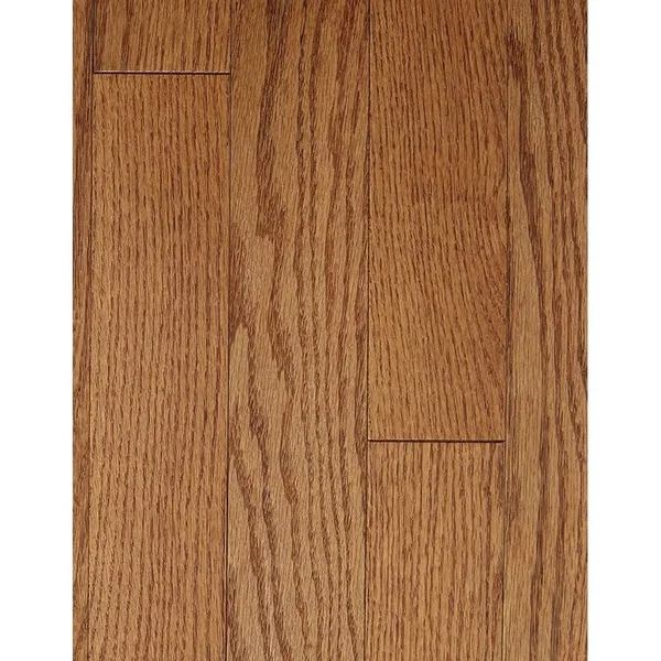 Mullican 199-Mu-Oa-5-M Muirfield 5 inch Wide Smooth Solid Oak Hardwood Flooring - Saddle, Brown