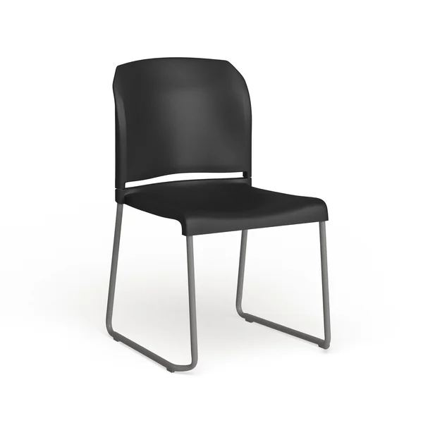Lancaster Home 5 Pack 880 lb. Capacity Full Back Contoured Sled Base Stack Chair, Size: Orange