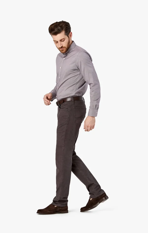 34 Heritage Men's Charisma Relaxed Straight in Anthracite Twill, Men's Pants