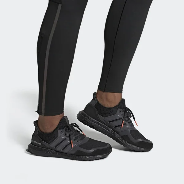 Adidas Men's Ultraboost S & L Running Shoes Leather/Suede/Knit - Black