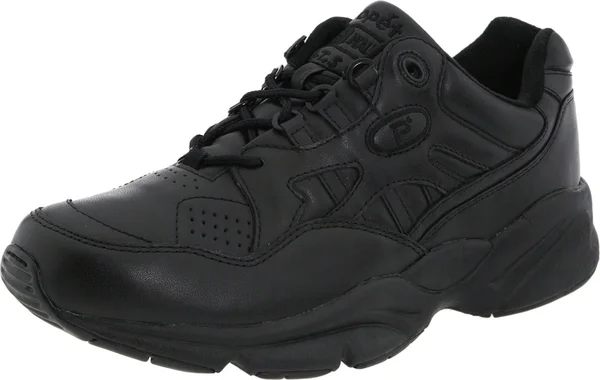 Propet Men's Stability Walker Shoe, Size: 7, Black