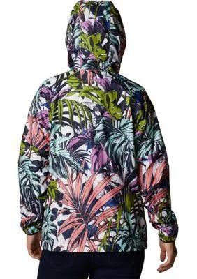 Columbia Women's Side Hill Printed Windbreaker - XL, Multi