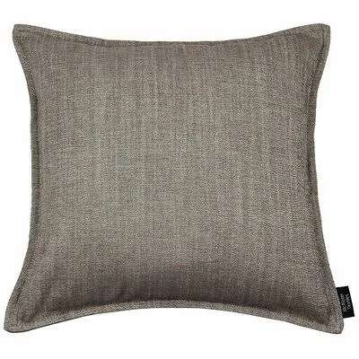 Cyrus Pillow Square Cover & Insert East Urban Home Color: Taupe Beige, Size: 17x22 x 17x22