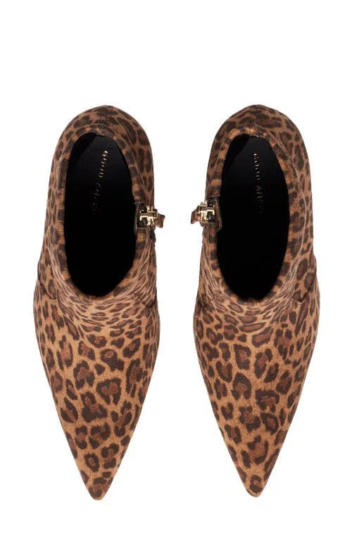 Women's Good American The Icon Bootie - 9 M, Pale Leopard