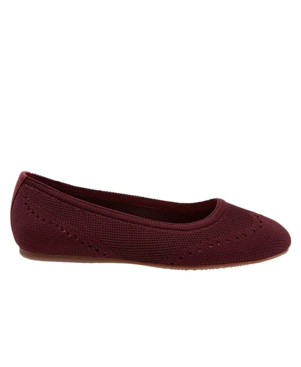 SoftWalk Women's Santorini Flat Wide, Color: Navy, Size: 9.5