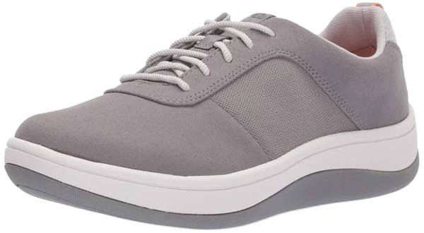 Clarks Women's Arla Step Sneaker - Size: 6, Grey Textile