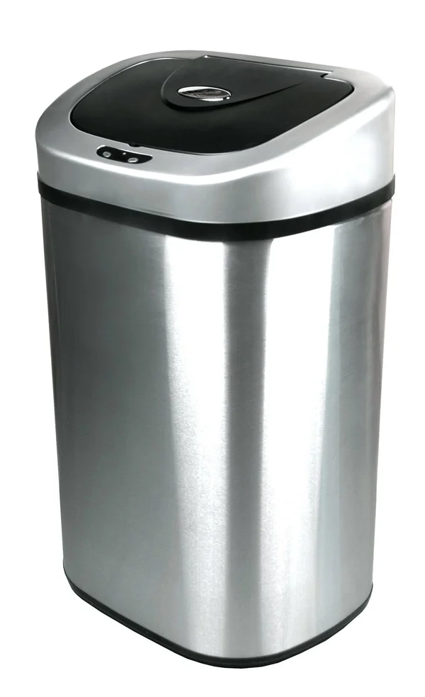 Nine Stars 21.1 Gallon Stainless Steel Motion Sensor Trash Can - Silver