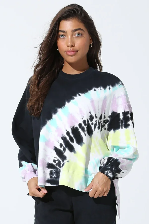 Electric & Rose Neil Sweatshirt - Onyx/Lavender/Glow - Xs Multicolour