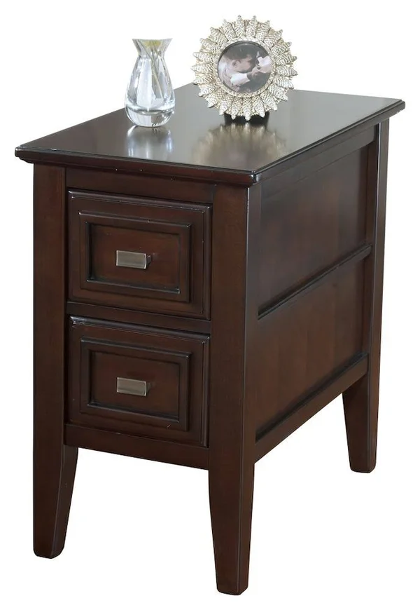Ashley Chair Side End Table Larimer, Dark Brown