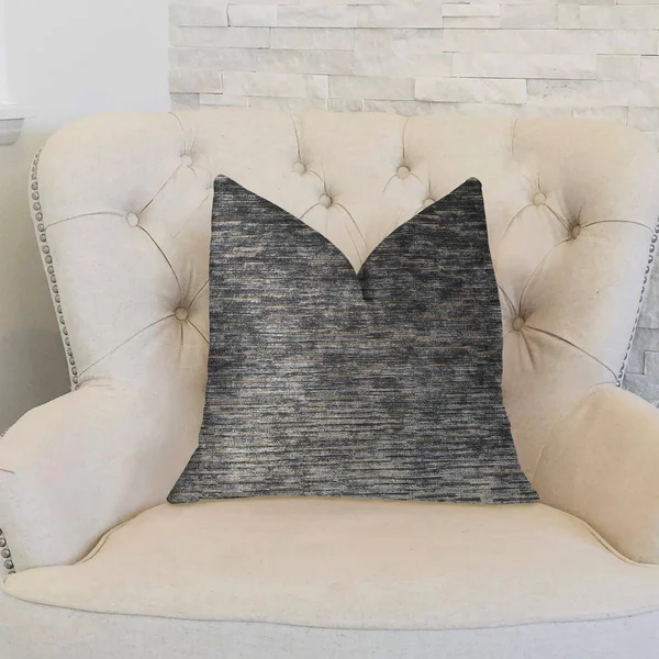 Plutus Lavish Touch Blue Luxury Throw Pillow 20x22L x26x22W