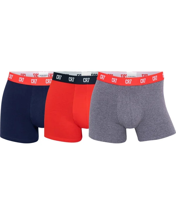 CR7 Cristiano Ronaldo Men's Basic Trunk - Pack of 3 - Multi - Size 2XL