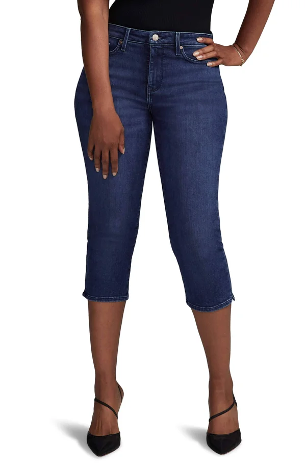 Women's Curves 360 by Nydj Slim Straight Capri Jeans 5437697 - 00, Habana