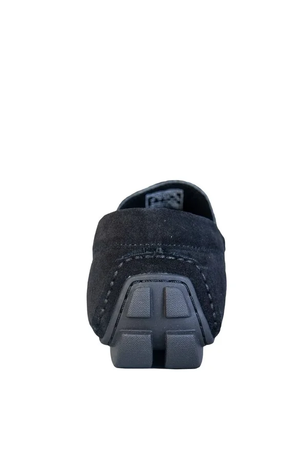 Emporio Armani Suede Driver Shoes Black