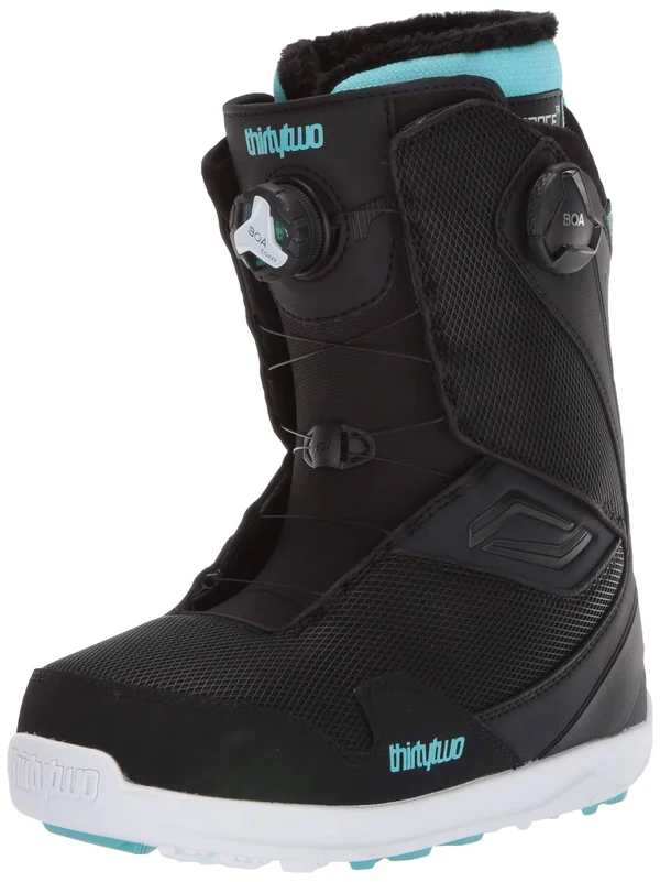 Thirtytwo Women's TM-2 Double Boa Snowboard Boots (Black/Blue/White - 6.5)