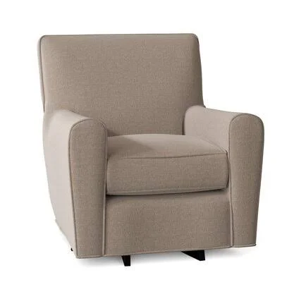 Venus 32x22 Wide Swivel Armchair Craftmaster Body Fabric: Index 41, Arm Covers: Yes
