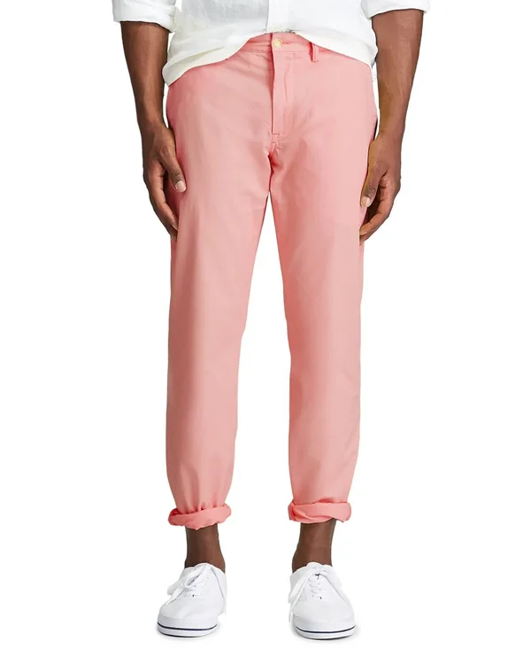 Polo Ralph Lauren Men's Straight-Fit Bedford Stretch Chino Pants - Desert Rose