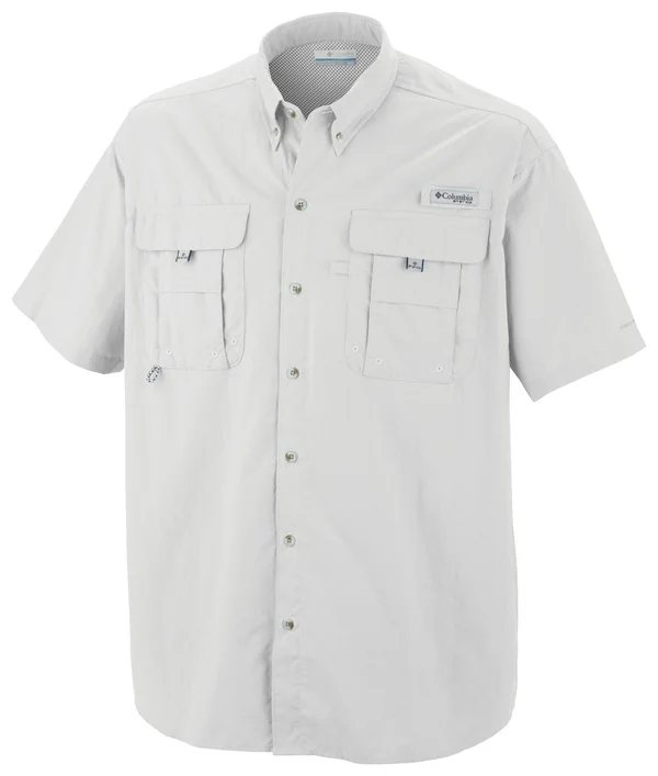 Columbia Men's PFG Bahama II Short Sleeve Shirt - White, LT
