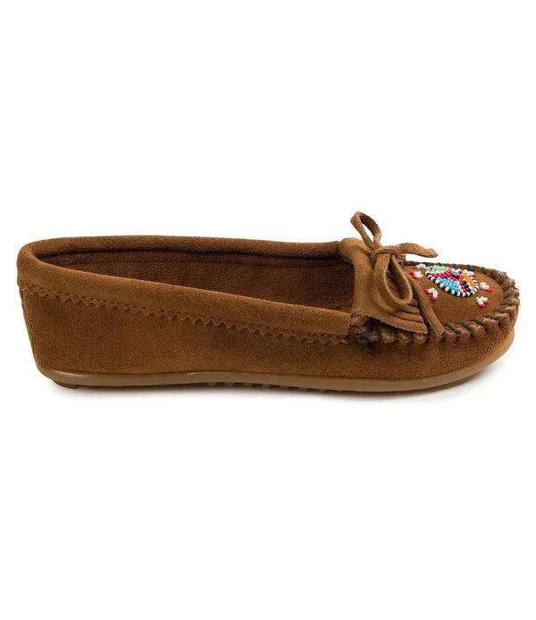 Minnetonka Women's Me to We Moccasin 8.5, Dusty Brown