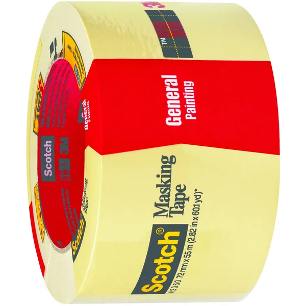 3M 2050 Masking Tape, 3x22 x 60 yds., Natural, 12/Case T9382050