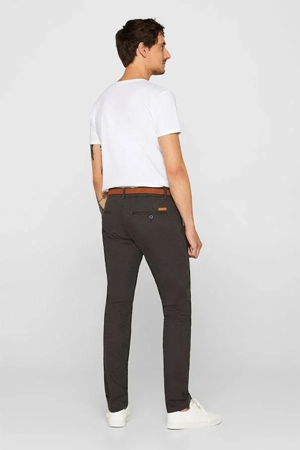 Esprit Organic Cotton Slim Stretch Chinos by Esprit, Grey