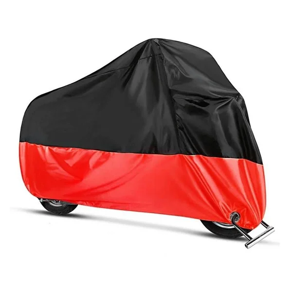 Cover Moto Guzzi V9 Bobber - Sport, Roamer Outdoor Tarpaulin Craftride XL in black-red, 230 x 92 x 125 cm