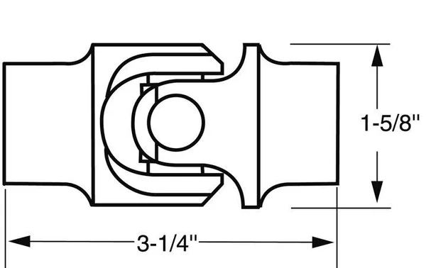 Borgeson 123434 Steering U-Joint