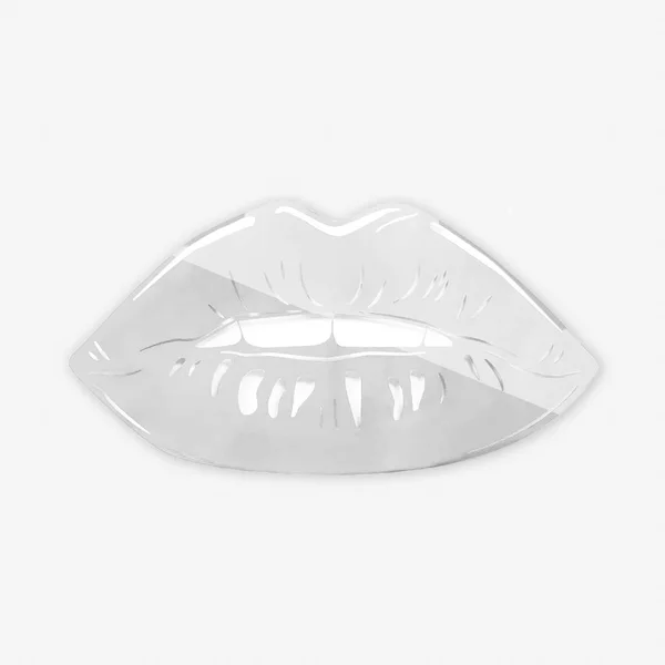Lips Mirrored Wall Art Silver, Acrylic Wall Art, Dormify