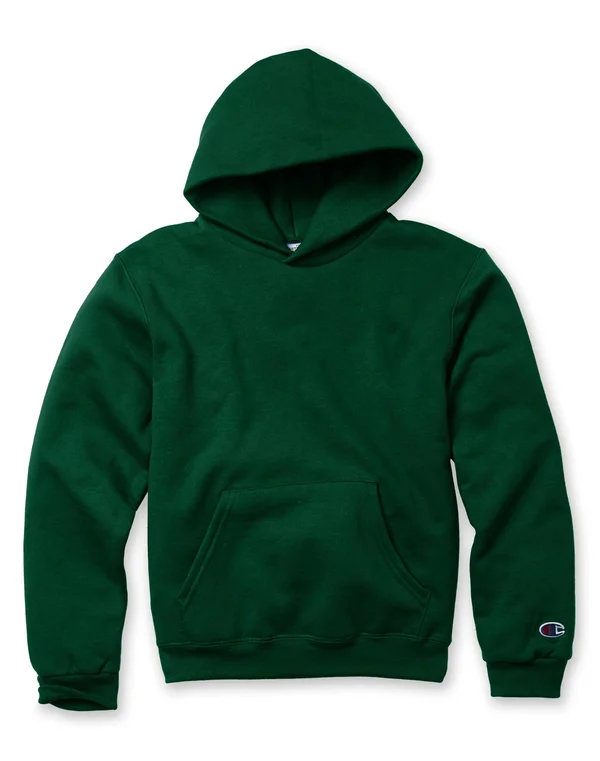 Men's Big & Tall Champion Script Hoodie by Champion in Dark Green (Size 3XLT)