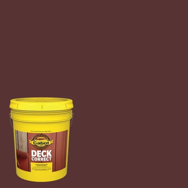 Cabot DeckCorrect Oak Brown Satin Mildew Resistant Resurfacer (5-Gallon)