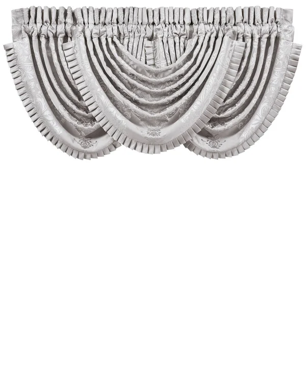 J Queen New York Silver La Scala Waterfall Valance