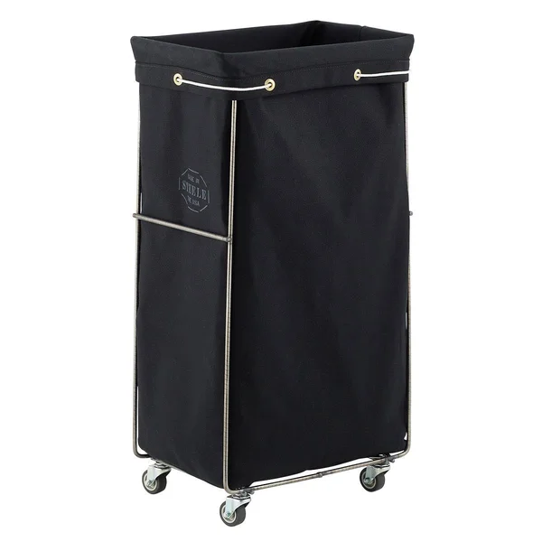 Steele Canvas Sorting Hamper Black/Grey, 19-3/4x22 x 12x22 x 35-1/2x22 H