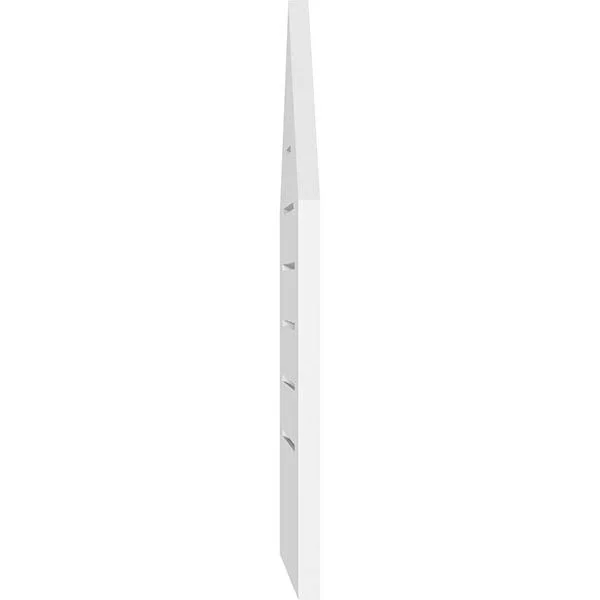 Ekena Millwork GVPPE30X3401SF-07 30x22W x 34x22H Peaked Top Surface Mount PVC Gable Vent 7/12 Pitch: Functional, w/ 3-1/2x22W x
