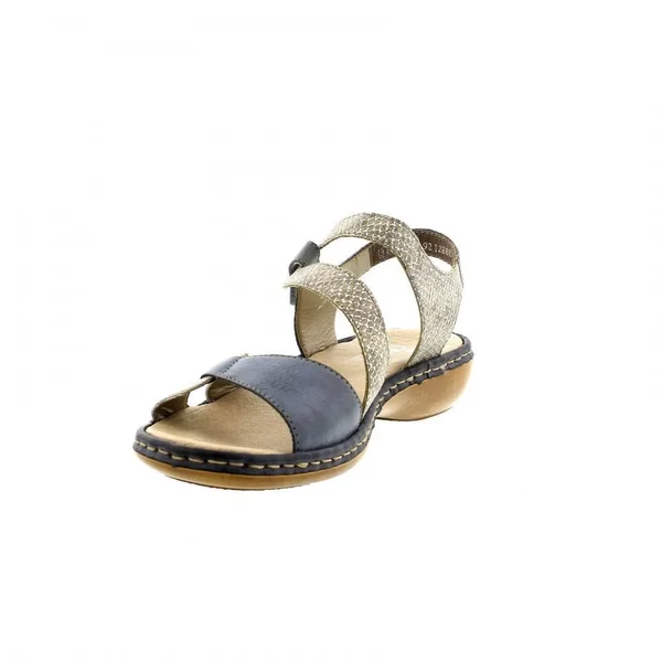 Rieker 65969-42 Denim/Grey Womens Sandals 36 EU