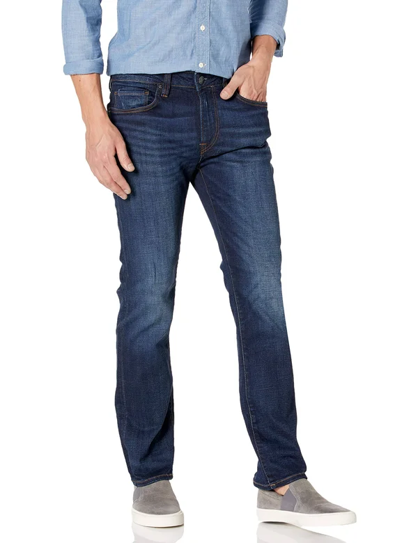 Buffalo David Bitton Straight Six in Indigo Men's Jeans Indigo : 36 34