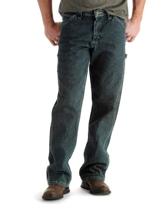 Lee 42x30 Mens Carpenter Jeans Original Stone
