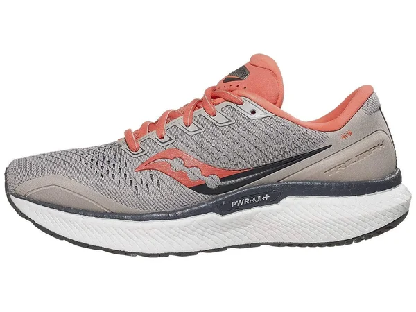 Saucony Women's Triumph 18 Running Shoes - Moonrock/Coral