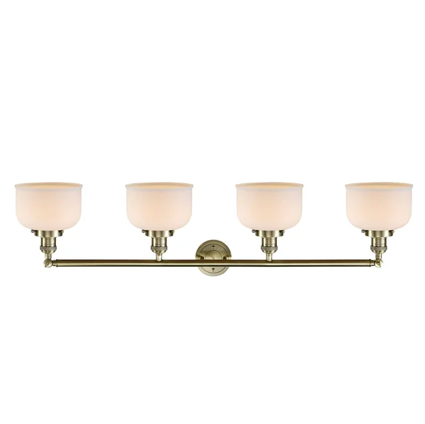 Innovations Lighting Large Bell 4 Light Bath Vanity Light 215 Bab S G78 (Antique Brass)