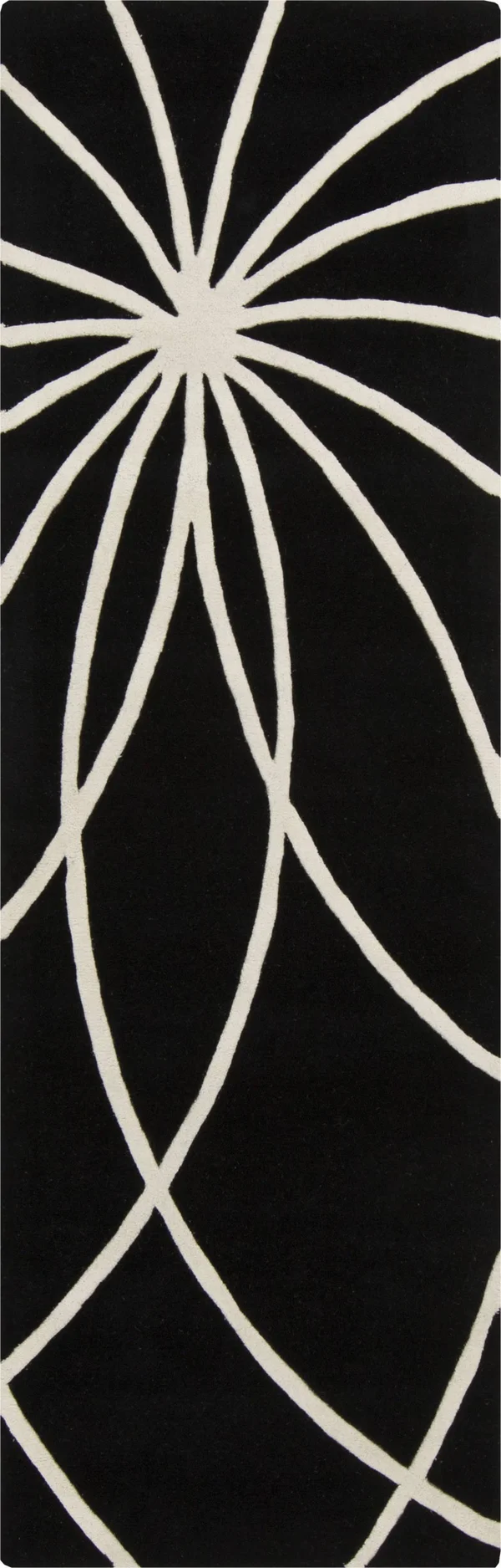 Surya Forum FM-7072 Area Rug, 5& x 8& Black