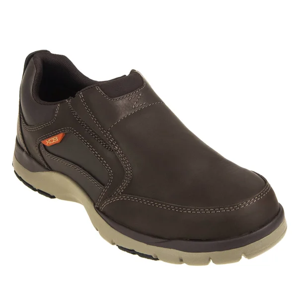 Rockport Works RK6675 Kingstin Work Slip on Oxford, Steel Toe, Men's Sz 7 W Wide, Dark Brown