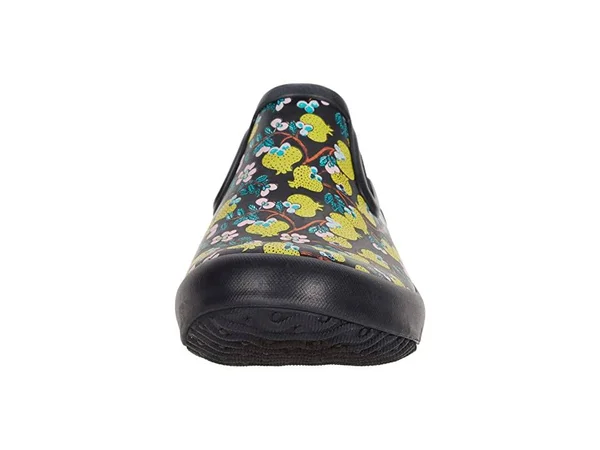 Bogs Boots Patch Slip on Women's Garden Shoes Black Multi Size 7