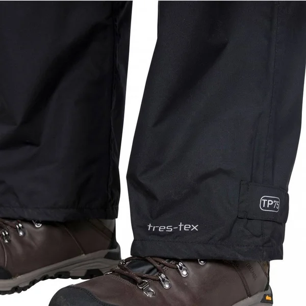 (L - Black) Trespass Mens Toliland Waterproof & Windproof Trousers