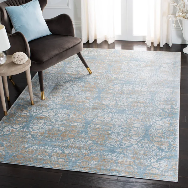 Safavieh Isabella 4& x 6& Area Rug in Denim Blue