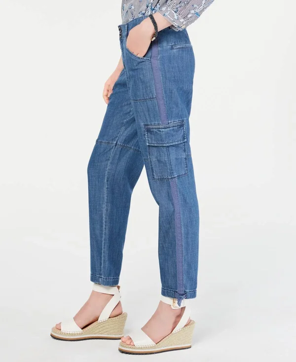 Tommy Hilfiger Patch-Pocket Utility Jeans - Created for Macy&s - Bayside