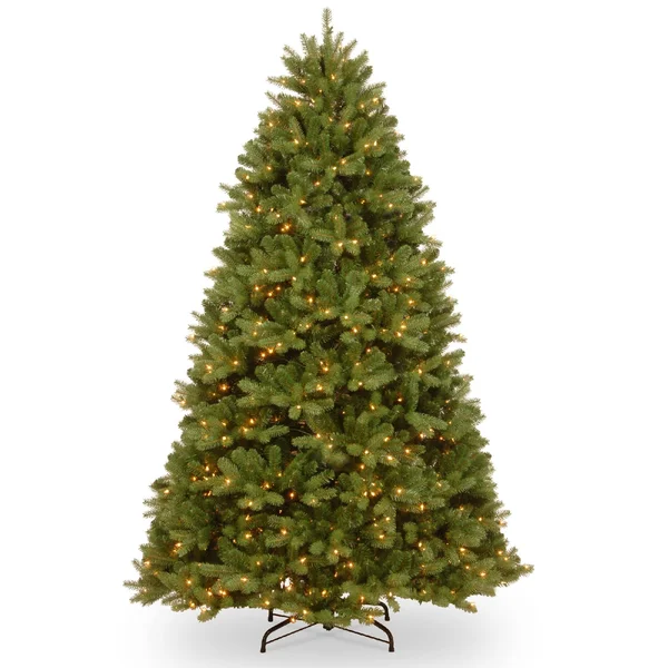 7’ Newberry Spruce Artificial Christmas Tree – Clear Lights