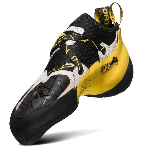 La Sportiva Men's Solution Climbing Shoe - 44.5 - White, Yellow